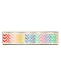 Rainbow Striped Minikerzen