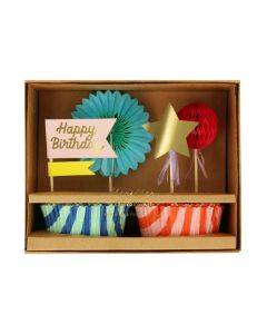 Stripe Party Cupcake Set