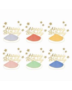 Happy Birthday & Stars Partyhüte
