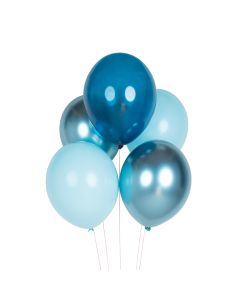 Luftballonmischung blau metallic