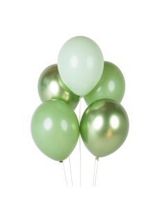 Luftballonmischung grün metallic