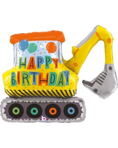 Folienballon Happy Birthday Bagger